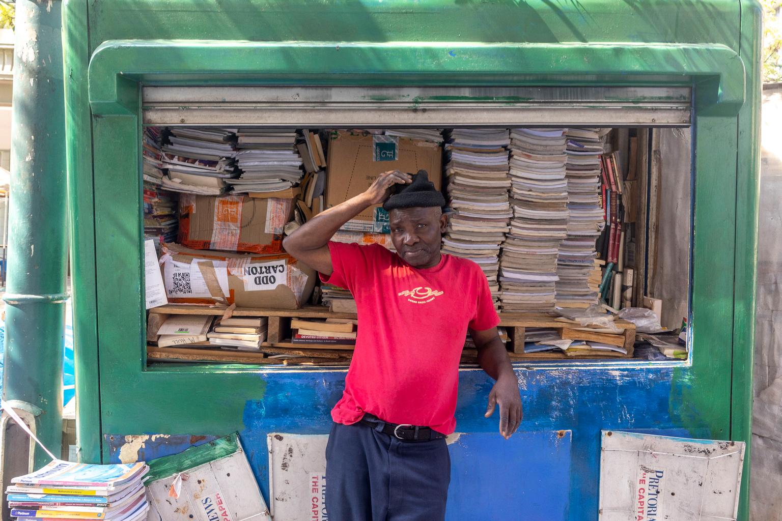 Samuel "Sammy Davis"  has been selling books and magazines since the 90s in Pretoria