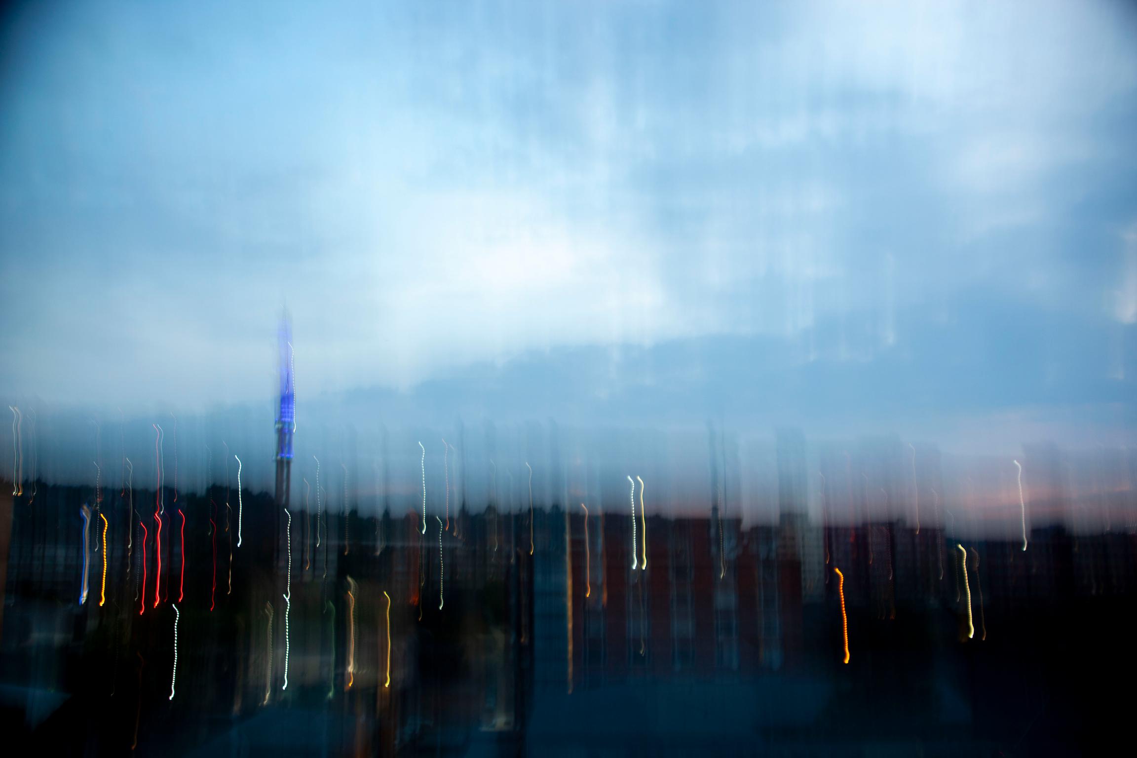 Abstract City Lights:  A creative long-exposure of the Sunnyside skyline