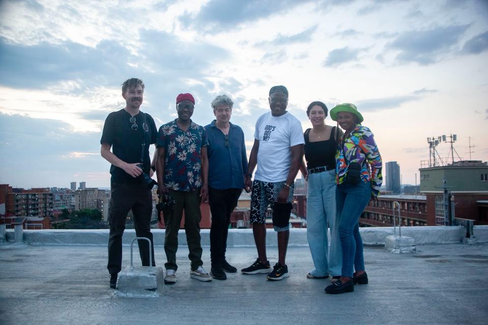Alet Pretorius followed walk 002 from golden hour on Esselen Street to a rooftop over Sunnyside at dusk and back down to the braai stands after dark.